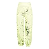 Damen-Trainingshose aus öffentlichem Leder, trendig, Sport, schmale Passform, Bodysuit, Hose, Strand, professionelle Kleidung, Klasse, gelb, S