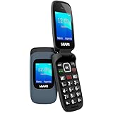 WUUM CLAP – Klapp-Handy mit Zwei Displays | Große Tasten und Ziffern | 2 Direktspeicher und SOS-Taste | Bluetooth | Großer 800mAh Akku | USB-C | Titanium