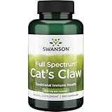 Swanson, Cat's Claw (Katzenkralle), 500mg, 120 Kapseln, Hochdosiert, Laborgeprüft, Sojafrei, Glutenfrei, Ohne Gentechnik