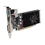 Annadue Computer Grafikkarte, GT610 2 GB 64 Bit DDR3 PCIE 2.0 x16 Grafikkarte, HDMI/VGA/DVI Ausgang, 810 MHz Speicherfrequenz PC Grafikkarte