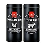 Hartkorn - Shake´n Grill Set (2-teilig) Geflügel Rub & Steak Rub