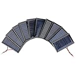 SUNYIMA 10 Stück 5V 30mA Mini Solarzellen für Solarenergie Mikro Solarmodul DIY Elektrisches Spielzeug Materialien Photovoltaikzellen Solar DIY System Kits (5V 30mA 53mm x 30mm)