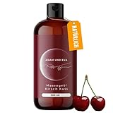 ADAM & EVA® Kirsch Kuss - XXL 500 ML - Massageöl zur Entspannung/Muskelentspannung - für den professionellen Gebrauch - Qualitäts Öl aus Italien