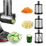 AMZCHEF Elektrische Gemüsehobel Zubehör für ZM1501 & GM3001 Slow Juicer - ZM1501 Zubehör - GM3001 Zubehör - Keine Maschine, nur Zubehör Enthalten - 3 Abnehmbaren Trommelblättern