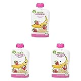 Freche Freunde Bio Banane, Erdbeere & Quinoa Fruchtmus, 6 x 100g (Packung mit 3)