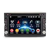 Erisin 8-Kern 4GB+64GB Android 14 Autoradio Bluetooth für Nissan & 2 DIN Universal, 6,2 Zoll Touchscreen Unterstützt CD DVD GPS Navi Kabellos CarPlay Android Auto DAB+ DSP WiFi A2DP DVB-T/T2 WiFi 4G