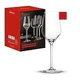 Spiegelau Champagner Gläser 310 ml, 4 Stück, Style, 4670185, Sektgläser aus Kristallglas, Champagnergläser spülmaschinenfest