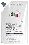 SEBAMED seifenfreie Waschemulsion Meersalz Nachfüllbeutel 400 ml, für eine besonders milde Reinigung der trockenen und empfindlichen Haut, zur Hand-, Gesichts- und Körperreinigung geeignet
