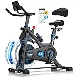 DMASUN Heimtrainer Fahrrad, App Kompatibel, Kinomap & Zwift, Magnetischer Widerstand, Leises Hometrainer Fahrrad, Ergometer Heimtrainer für Kardio-Training zu Hause, Bis 160 Kg Belastbar Fitnessbike