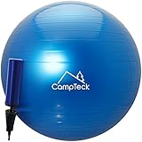 CampTeck U6764 Unisex Gymnastikball 65cm mit Handpumpe für...