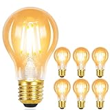 GBLY LED Glühbirne E27 Glühlampe - Vintage Leuchtmittel Retro Edison Lampe Warmweiß Filament Birne Energiesparlampe Glas Bulb 4W für Haus Esszimmer Industrial Küche Flur Bar