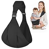 AOOWU Babytrage, Kleinkind Trage Seitlich,Verstellbare Ergonomisch Toddler Carrier, Babytrage Seitlich Baby Trage Für Neugeborene Bis 0-36 Monaten, Kleinkinder bis 25kg, Kleinkinder Tragegurt