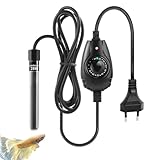 FEDOUR 15W/25W/35W Mini Aquarium Heizung Tauchbare kleine Aquarienheizung für 1-30L Aquarium, Fischschalen, Nano Aquarium,Betta Aquarium Heizstab mit externem Temperaturregler