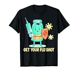 Grippeschuss Krankenschwester medizinischer Assistent Krankenpflege Grippe kalte Jahreszeit cna T-Shirt