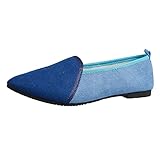 Schuhe Damen Bequem Damen Schuhe Flip Sandalen 37 MäDchen Schuhe Hohe Schuhe Damen Damenschuhe Modische weiche Flache Schuhe Leichte EIN-Fuß-Freizeitschuhe Sandalen 37 MäDchen Schuhe Hohe (Blue, 42)