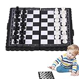 Jasufud Klassisches Schachbrettspiel - Lernspielzeug für Schachspiele,Robustes und wiederverwendbares Schachbrettspiel-Schachspiel für Familienfeiern