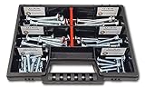 60 tlg. Flachrundschrauben-Schlossschrauben - S Box // Schraubenset Sortimentsbox Schraubenkoffer DIN 603