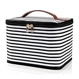 Multifunktionale Kosmetiktasche, Reise-Kosmetiktasche für Damen, vielseitig einsetzbar, waschbar, Make-up-Tasche mit Trennwänden, große Make-up-Tasche