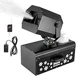 VEVOR Schneemaschine, 2000 W, Swing-Schneemaschine mit 5-L-Tank, kabelgebundene & kabellose Fernbedienung zur Schneeflockenherstellung, Kunstschneemaschine für Weihnachtsfeiern, Hochzeitsbühneneffekte
