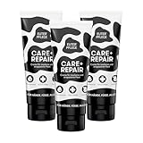 EUTERPFLEGE Care + Repair Creme, 3x 200ml, intensive Pflege für trockene Haut, Feuchtigkeitscreme für Hand und Körper, parfümfrei, Allergiker geeignet