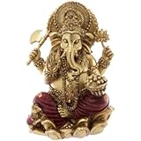 Puckator GAN07 Dekofigur Ganesh, Rot, 16 cm