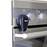 BeeGo® Backofen Kindersicherung, Kindersicherung Herd, herdsicherung kindersicherung, Baby und kindersicherungen, Herdschutz für Babys & Kleinkinder, Einfache Installation, 1 x Schloss - Schwarz