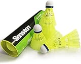 Senston Badminton Bälle 6 Stück Nylon Federball Indoor Outdoor Federbälle Badmintonbälle