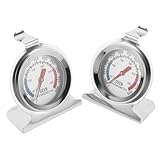Hoement 2 Stück Thermometer Küchengerät Grilltemperaturanzeige Bratenthermometer Ofentemperaturanzeige Temperaturmesser Kochthermometer Backtemperaturanzeige Küchenbedarf