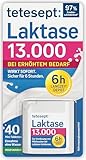 tetesept Laktase 13.000 – 1 Dose à 40 Stück – Laktasetabletten bei Laktoseunverträglichkeit – Nahrungsergänzungsmittel mit Sofortwirkung & 6h Langzeit-Depot