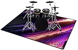 QQDD Drum-Teppich Schlagzeugteppich Schallschutz Teppich Schallschutzmatte rutschfeste Trommelmatte für E Drum Schlagzeug Elektronisch Snare Teppich Snare Drum Rug Schalldicht Teppiche (80CM - 200CM)