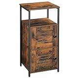 HOOBRO Badezimmerschrank, Beistellschrank, Badschrank, Nachttisch, Kommode Schrank, Sideboard mit offenen Ablagen für Wohnzimmer, Schlafzimmer, Flur, EBF13CW01G1