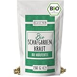 Schafgarbentee Bio lose - 250 Gramm Bio Schafgarbenkraut geschnitten I 100% Schafgarbe getrocknet aus Biologischem Anbau by KLUIZ TEA