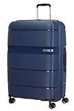 American Tourister Linex - Spinner L Koffer, 76 cm, 102 L, Blau (Deep Navy)