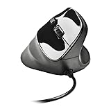 Vertikale Maus - Ergonomische und leise Lasermaus, Komfortables Design, ideal für Lange Sitzungen, reduziert die Belastung des Handgelenks.