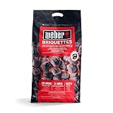Weber Grill-Briketts (8kg Sack), für Lange und konstante...