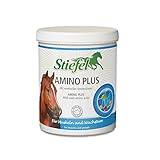 Stiefel Amino Plus für Pferde, hochwertige Unterstützung für den Muskelaufbau & die Leistungsfähigkeit bei Sportpferden, für gesundes Wachstum bei Fohlen & Jungpferden, gesunde Knochen, 1kg