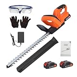 21V Akku-Heckenschere (kabellos) - Dual-Action-Messer 51cm, 2 Akkus & Ladegerät inklusive, Hochleistung, leichtgängig, für Hecken & Sträucher - Ideal für Gartenarbeiten & professionelle Pflege