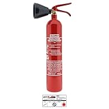 Gloria - 2kg CO2 Feuerlöscher - KS 2 ST - Kohlendioxidlöscher - f. elektrischen Anlagen u. EDV - inkl. Prüfnachweis