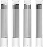 24 Stück 2.8mm Minen Bleistiftminen für Tischler Bleistift, HB Bruchfeste Wiederverwendbare Carpenter Graphite Silver Minen für Zimmerei Skizzen Schreiben