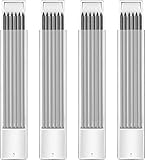 Hiboom 24 Stück 2.8mm Minen Bleistiftminen für Tischler Bleistift, HB Bruchfeste Wiederverwendbare Carpenter Graphite Silver Minen für Zimmerei Skizzen Schreiben