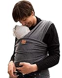 SOVERDE® Tragetuch Baby Extra Lang, Samtweich & Elastisch - Babytragetuch passend für jeden Körpertypen - Baby Sling - Tragetuch - Baby Wrap