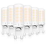 GOHDLAMP G9 LED 4000K Dimmbar 6er, 4000K AC220-240V 3W Ersatz 40W G9 Halogenlampe, 3W Glühbirne LED Leuchtmittel für Drinnen und Draußen Schmücken Beleuchtung Kein Flackern Glühlampe Table lamp