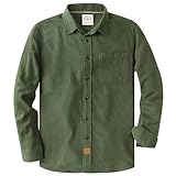 Dubinik® Flanellhemd Herren Kariert Button Down Outdoor Baumwolle Freizeithemden Flanellhemden Herren Langarm