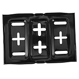 PRETYZOOM Batteriehalterung Batteriehalterungssatz Batteriehalter Batteriefachhalter Autobatteriefach Universal Batteriefach Batteriefachhalterung Batteriehalterung Schwarz Metall