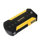 Ciieeo Auto Notstarter Starthilfe Auto Ersatzbatterie Tragbare Autobatterie Externes Autoladegerät Auto Jumper Schwarz