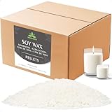 Waxcanpy Sojawachs für Kerzen, Premium Kerzenwachs 3kg, kerzenwachs zum gießen, 100% Natürliches Öko Sojawachs für Kerzen