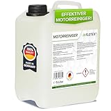 Flotex® 5L Motorreiniger - Konzentrat – Reiniger-Konzentrat für den Motor - Motorraum Reiniger & Entfetter - Motorsystemreiniger & Pflege von Auto, Motorrad & Anderen Kfz