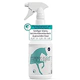 PFERDEPFLEGE24 Mildes Pferdeshampoo als Sprühshampoo - Basis Pferde Shampoo 0,5l, 1l, 2,5l, 5l & 10l Liter pH Neutral - Seidiger Glanz, leichte Kämmbarkeit & gesundes Haar