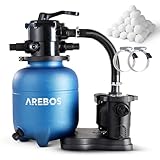 Arebos Sandfilteranlage mit Pumpe inkl. 600g Filterbälle |...
