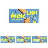 PiCK UP! Choco & Milk, Riegel mit knackiger Milchschokoladentafel und zarter Milchcreme zwischen zwei Keksen, der Snack für unterwegs, 5er Multipack, 5 x 28g (Packung mit 4)